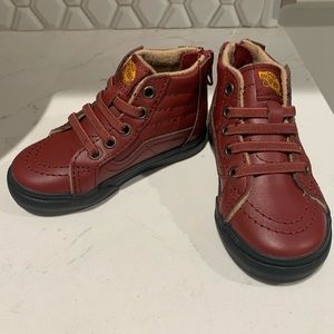 Maroon Vans high tops sz 6.5